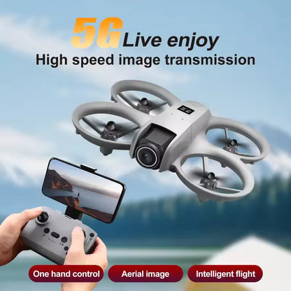 GT3 Mini With LED Foldable Drone GPS 8K HD Dual Camera Brushless Motor Obstacle Avoidance Foldable Quadcopter Dron RC Toys Gifts