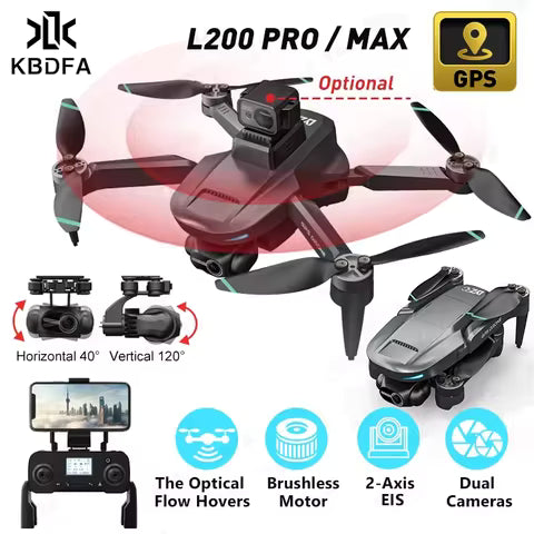 L600-1 Pro MAX 4K Professional Drone With HD Camera 3-Axis Gimbal GPS Dron 360° Obstacle Avoidance 5G WIFI RC Quadcopter Toys